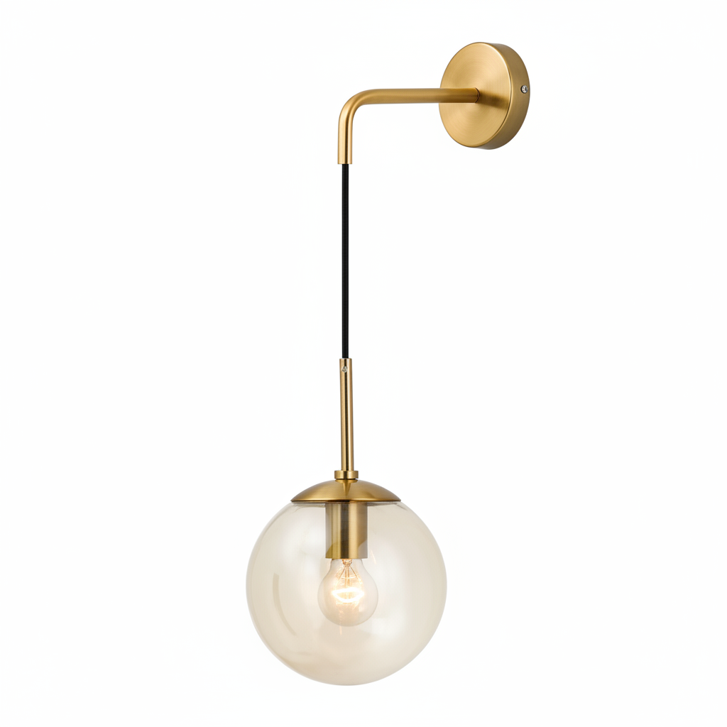 Calvira Hanging Glass Wall Light – Modern Decorative Sconce for Elegant Interiors