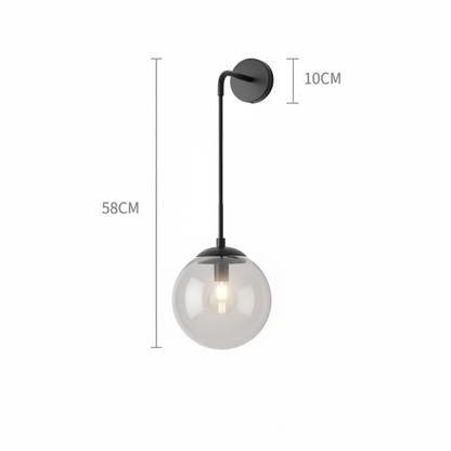 Calvira Hanging Glass Wall Light – Modern Decorative Sconce for Elegant Interiors