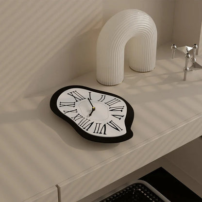 Lunaris Modern Wall Clock – Sculpted Acrylic Art for Elegant Interiors