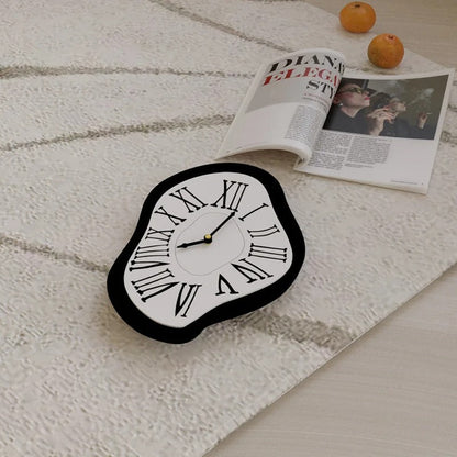 Lunaris Modern Wall Clock – Sculpted Acrylic Art for Elegant Interiors