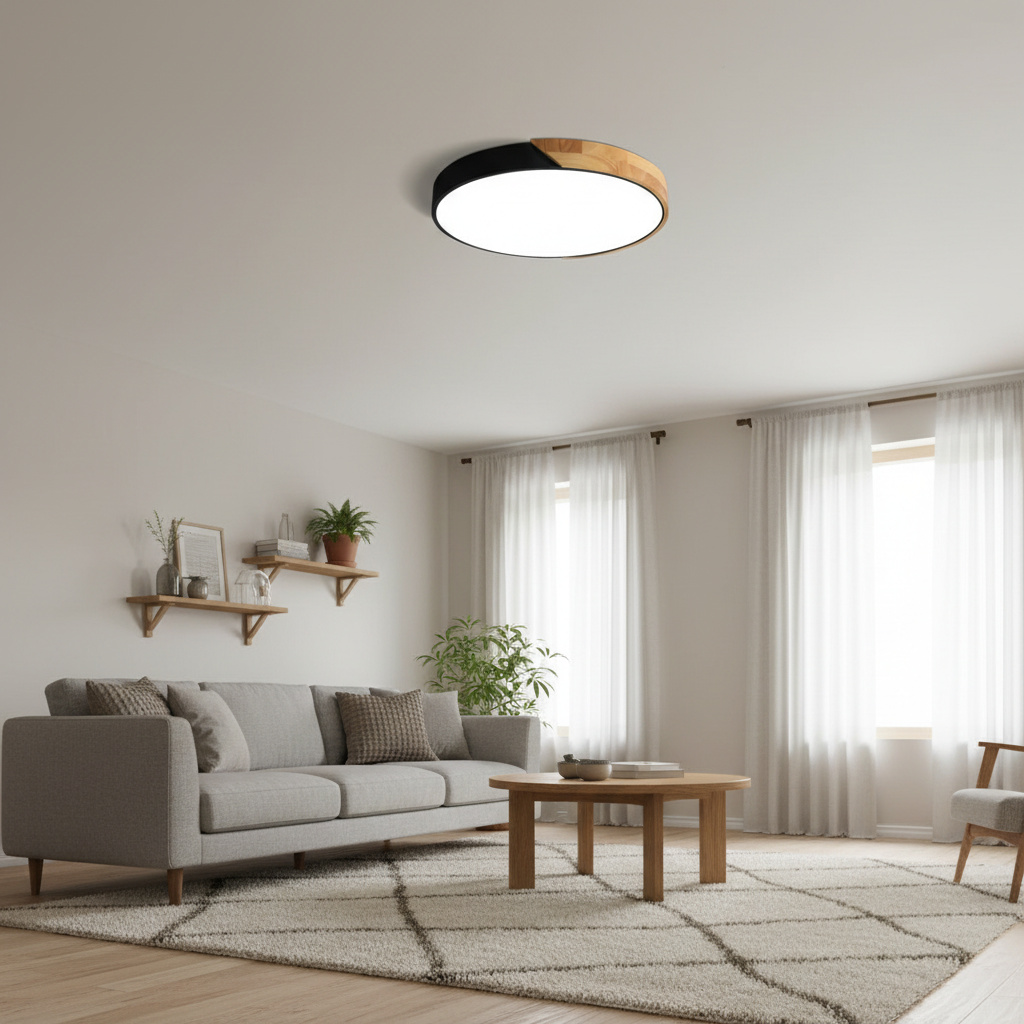 Arden Scandinavian Flush Mount LED Ceiling Light for Cozy Ambiance