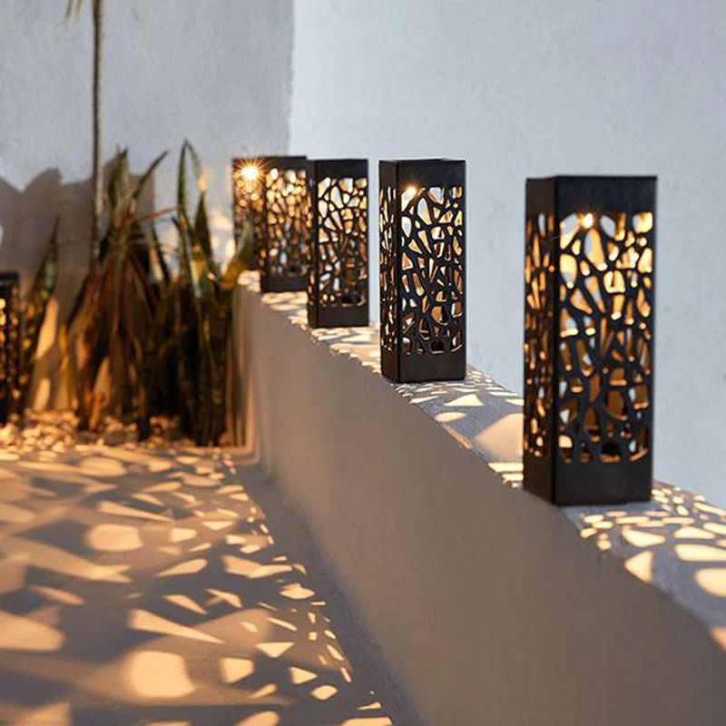 Noctira Lumen Weave Solar Lantern for Decorative Outdoor Garden Lighting