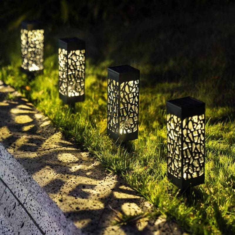 Noctira Lumen Weave Solar Lantern for Decorative Outdoor Garden Lighting