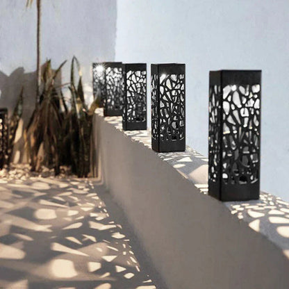 Noctira Lumen Weave Solar Lantern for Decorative Outdoor Garden Lighting