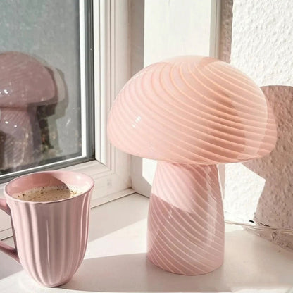 Melyra Modern Bedroom Table Lamp – Unique Glass Design for Stylish Spaces