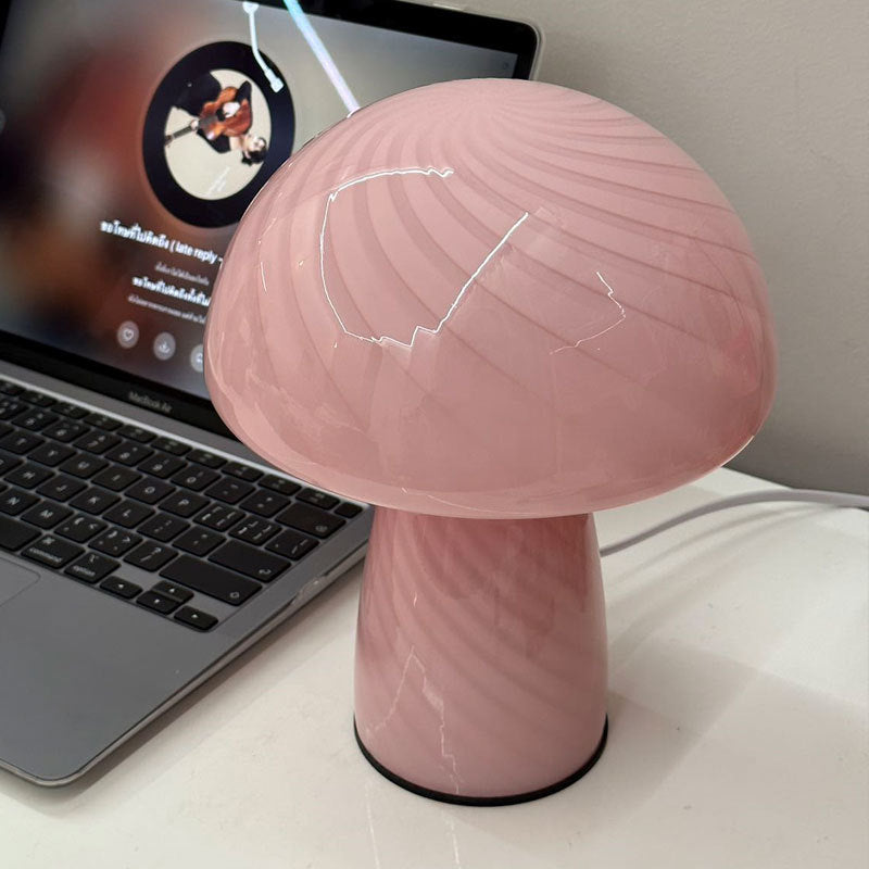 Melyra Modern Bedroom Table Lamp – Unique Glass Design for Stylish Spaces