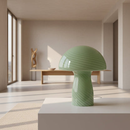 Melyra Modern Bedroom Table Lamp – Unique Glass Design for Stylish Spaces