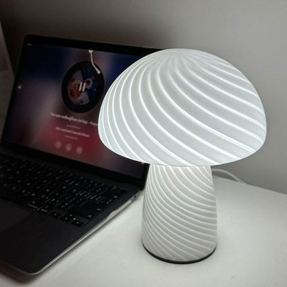 Melyra Modern Bedroom Table Lamp – Unique Glass Design for Stylish Spaces