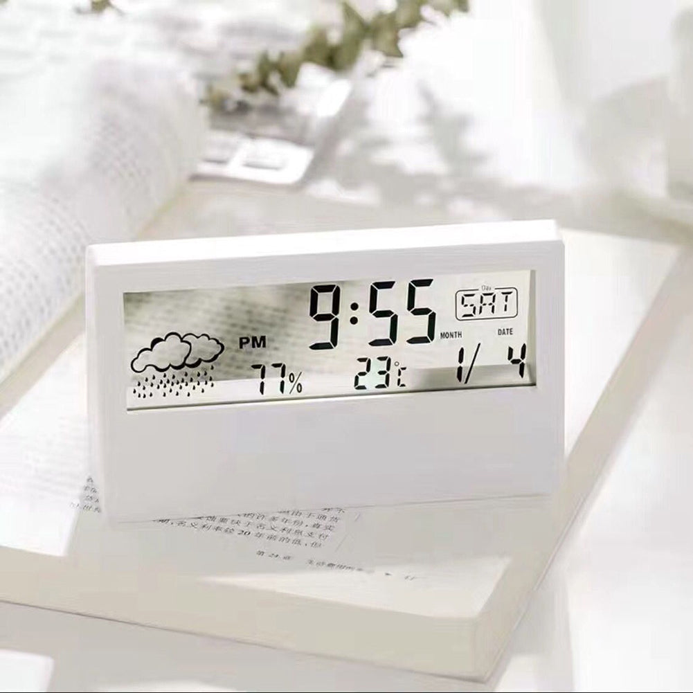Elvora Small Digital Table Clock – Clear Multifunction Display for Home Office