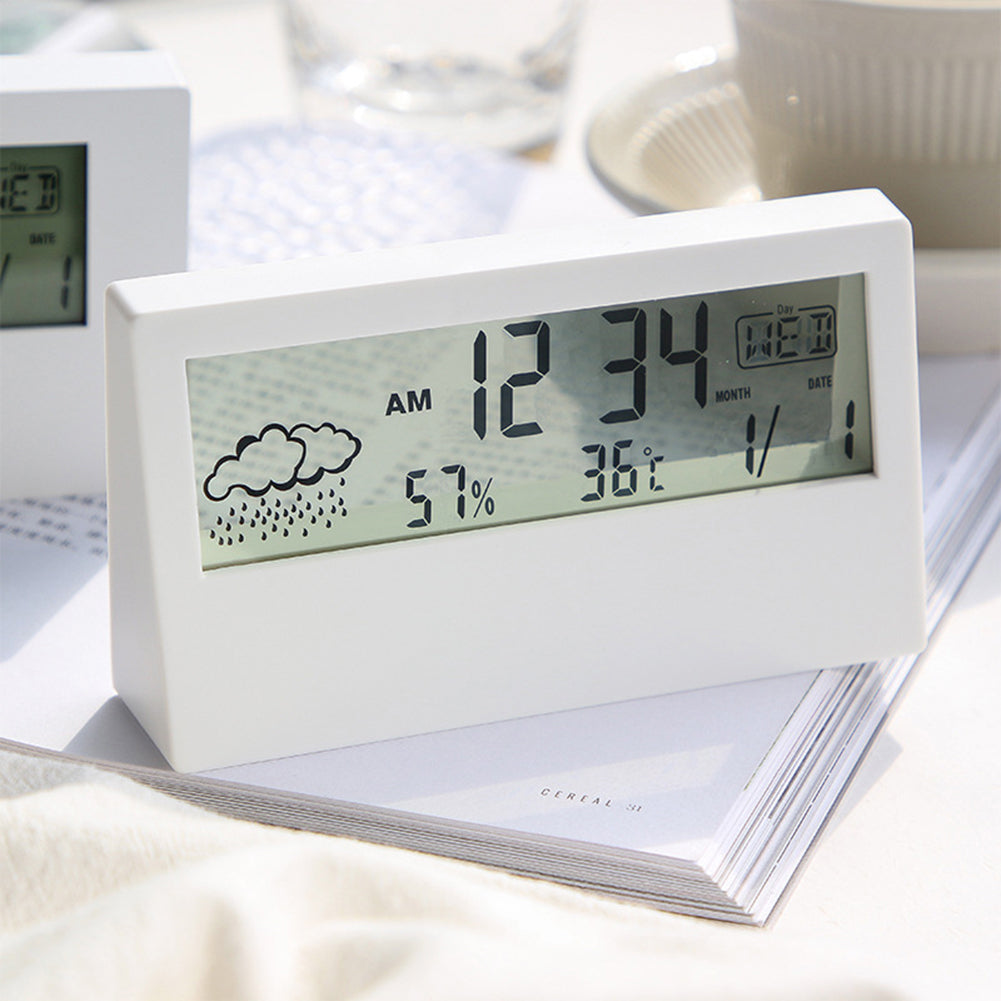 Elvora Small Digital Table Clock – Clear Multifunction Display for Home Office
