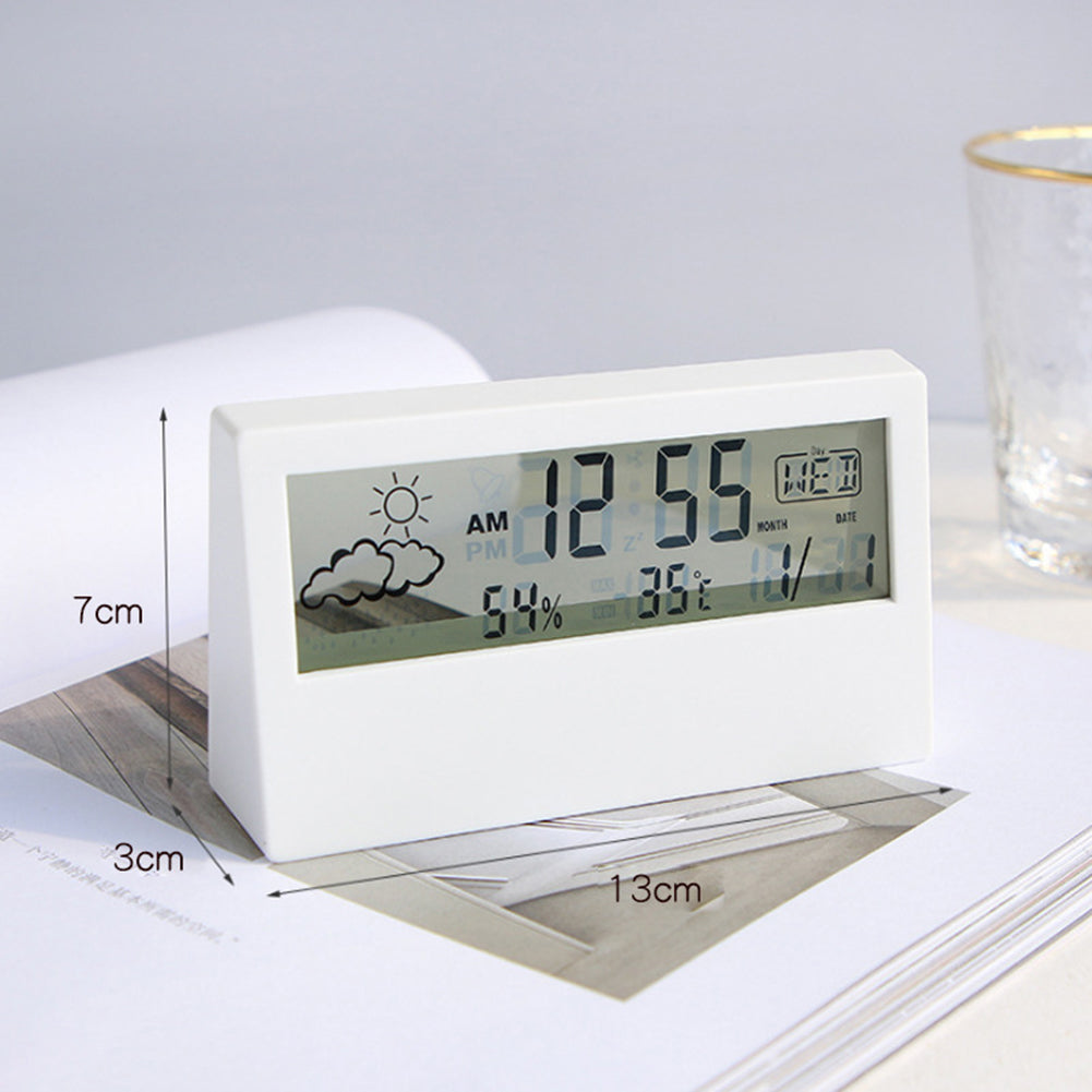 Elvora Small Digital Table Clock – Clear Multifunction Display for Home Office