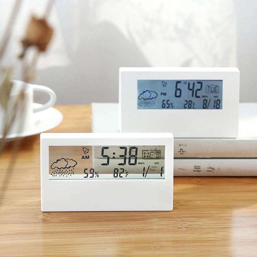 Elvora Small Digital Table Clock – Clear Multifunction Display for Home Office