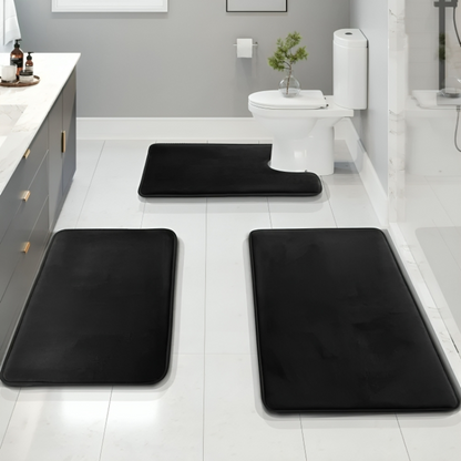 Velora Memory Foam Bath Rug Set – Non-Slip Comfort for Modern Bathrooms