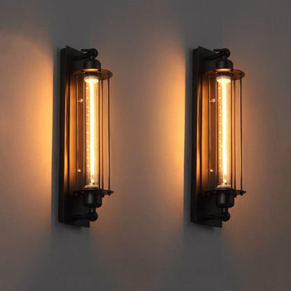 Aldric Vintage Bathroom Wall Light – Matte Black Sconce for Cozy Ambiance