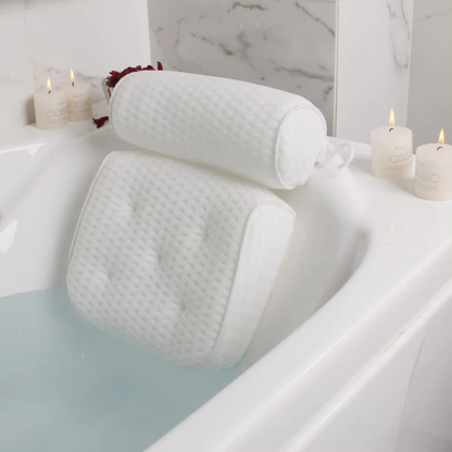 Lunelle Ergonomic Bath Pillow for Relaxing Neck Support