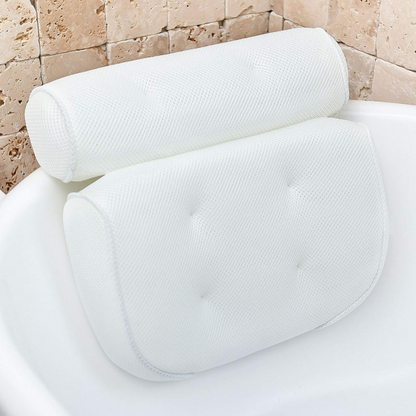 Lunelle Ergonomic Bath Pillow for Relaxing Neck Support