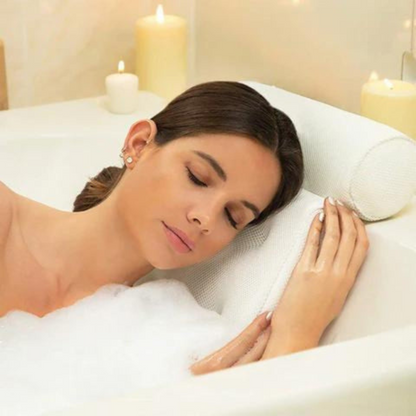 Lunelle Ergonomic Bath Pillow for Relaxing Neck Support