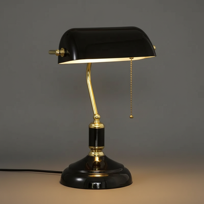 European Glass Table Lamp - Bedside & Desk Lamp
