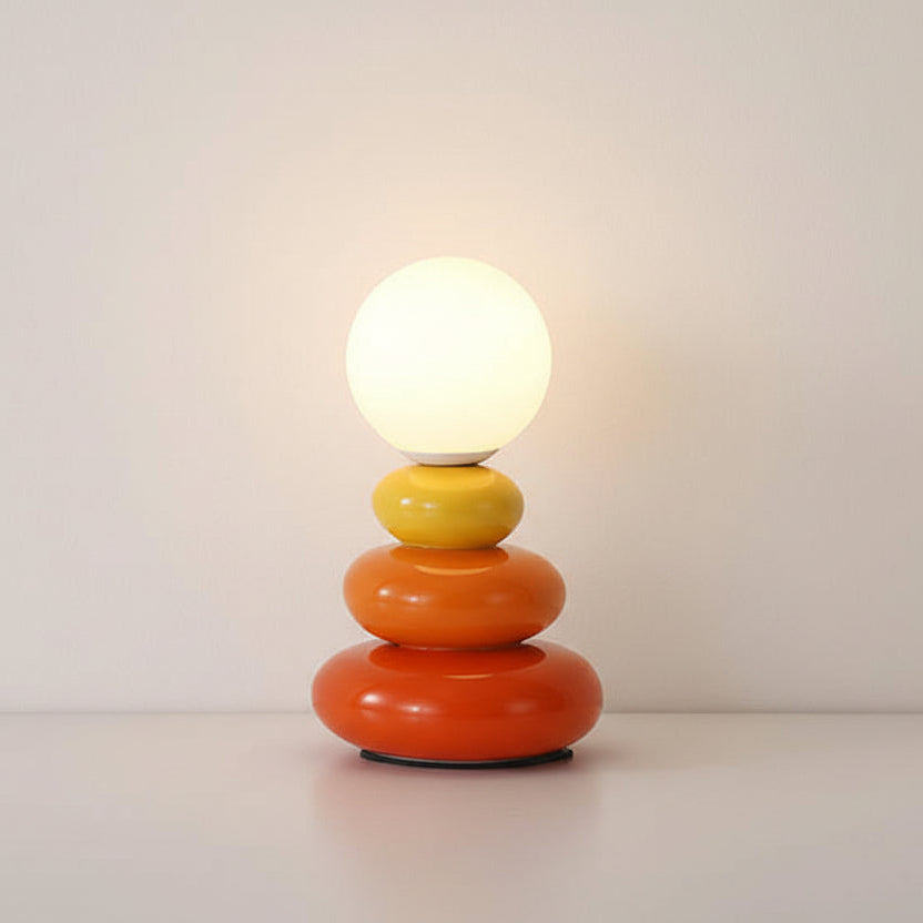 Nyvra Modern LED Stone Table Lamp – USB Powered Nordic Design Lighting