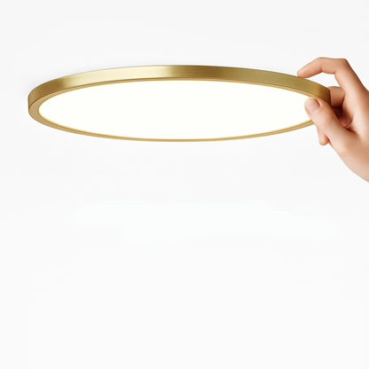 Denvia Ultra-Thin LED Ceiling Light – Copper Finish for Stylish Illumination