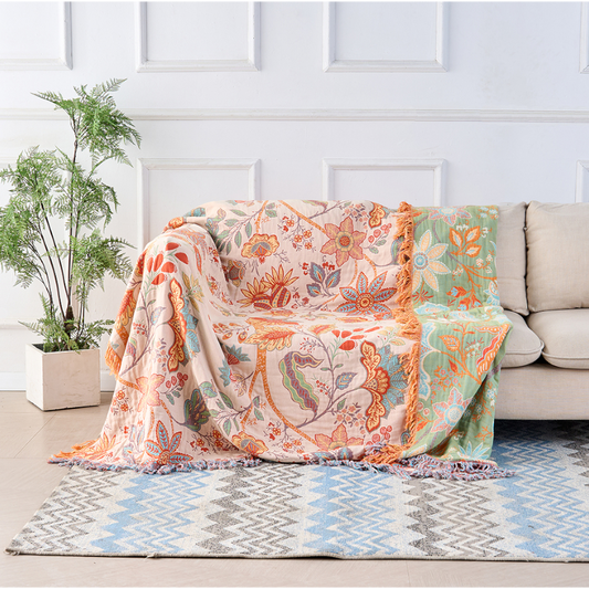 Selora Bohemian Floral Throw Blanket – Cozy Stylish Home Comfort Accessory