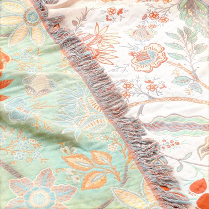 Selora Bohemian Floral Throw Blanket – Cozy Stylish Home Comfort Accessory