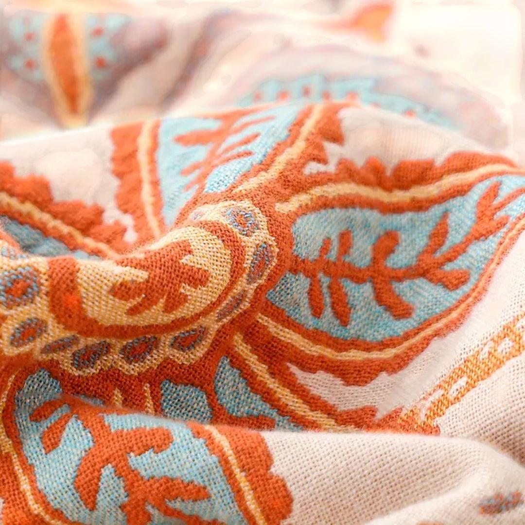 Selora Bohemian Floral Throw Blanket – Cozy Stylish Home Comfort Accessory