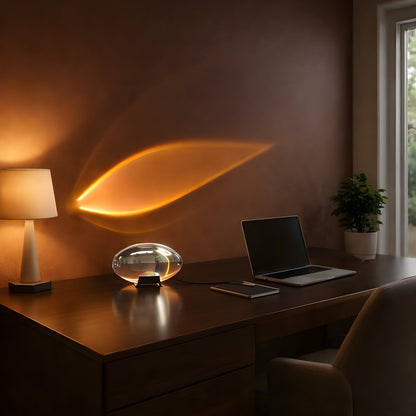 Siora Modern Sunset Table Lamp – Geometric Design for Cozy Bedroom Lighting