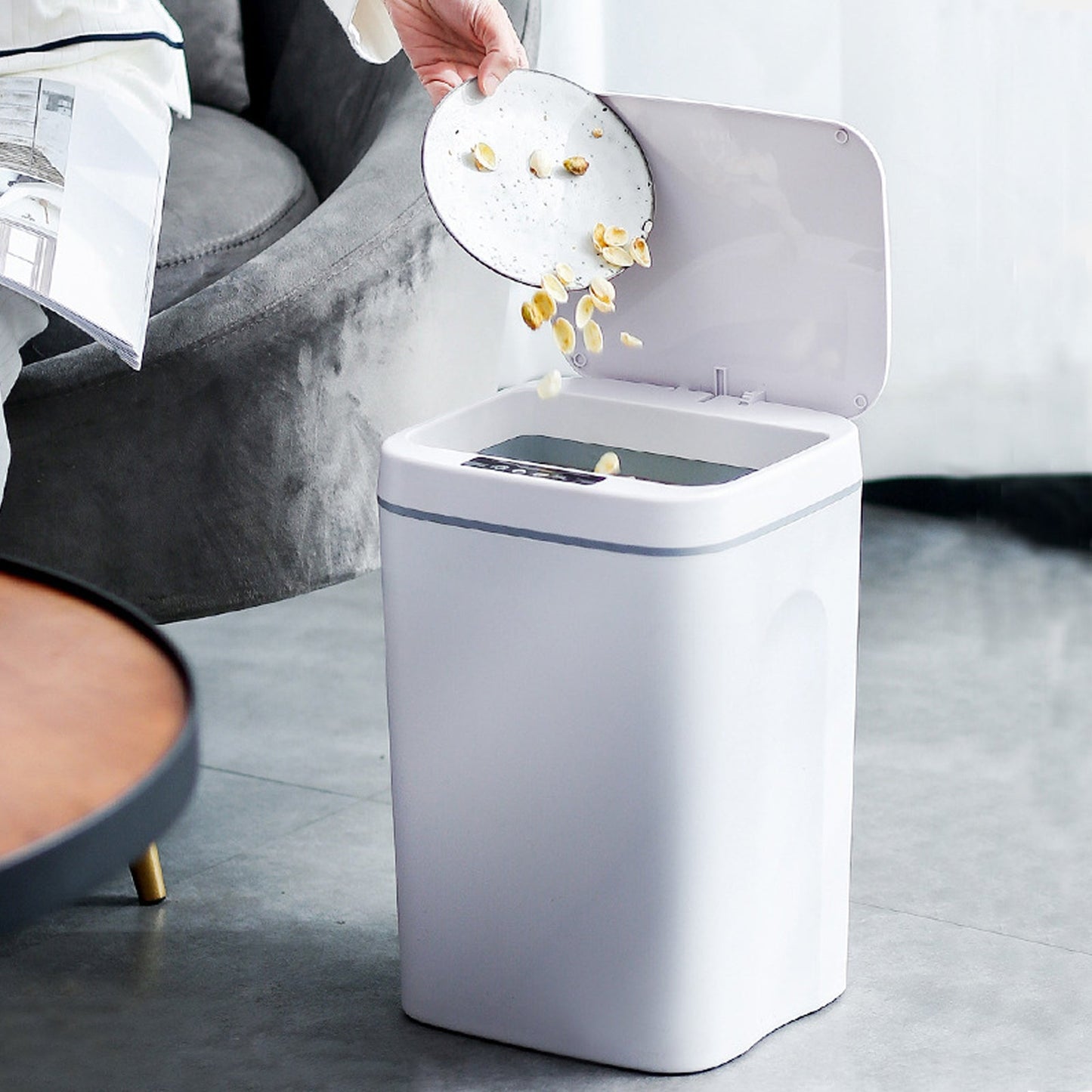 Virello Smart Waste Bin – Touchless Sensor Design for Hygienic Disposal