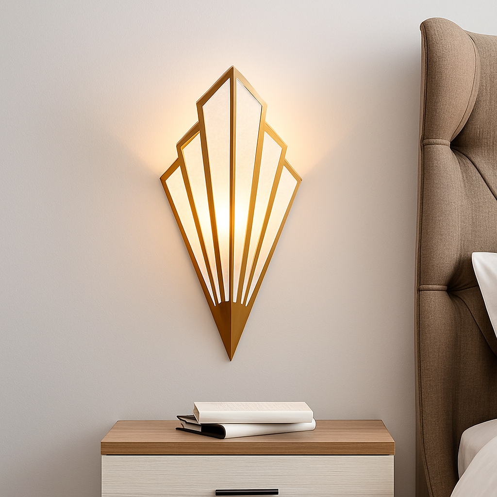 Zentaro Modern LED Wall Light Triangle Design for Home Office