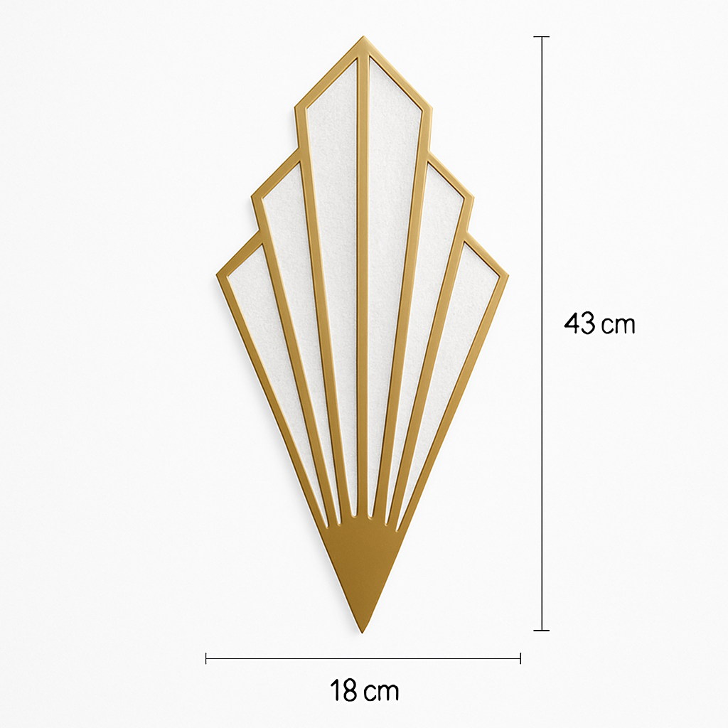 Zentaro Modern LED Wall Light Triangle Design for Home Office