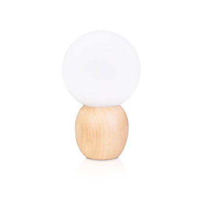 Moonwell White Glass Table Lamp for Soft Modern Illumination