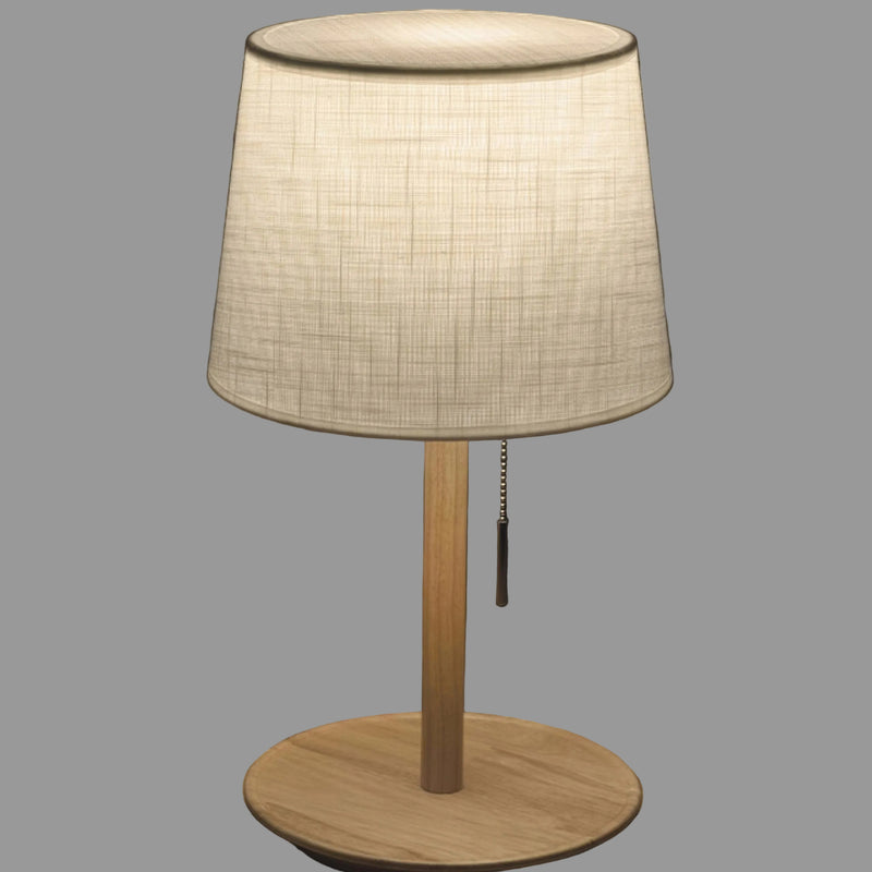 Gentle Glow - Nordic Walnut Table Lamp for Bedside or Desk