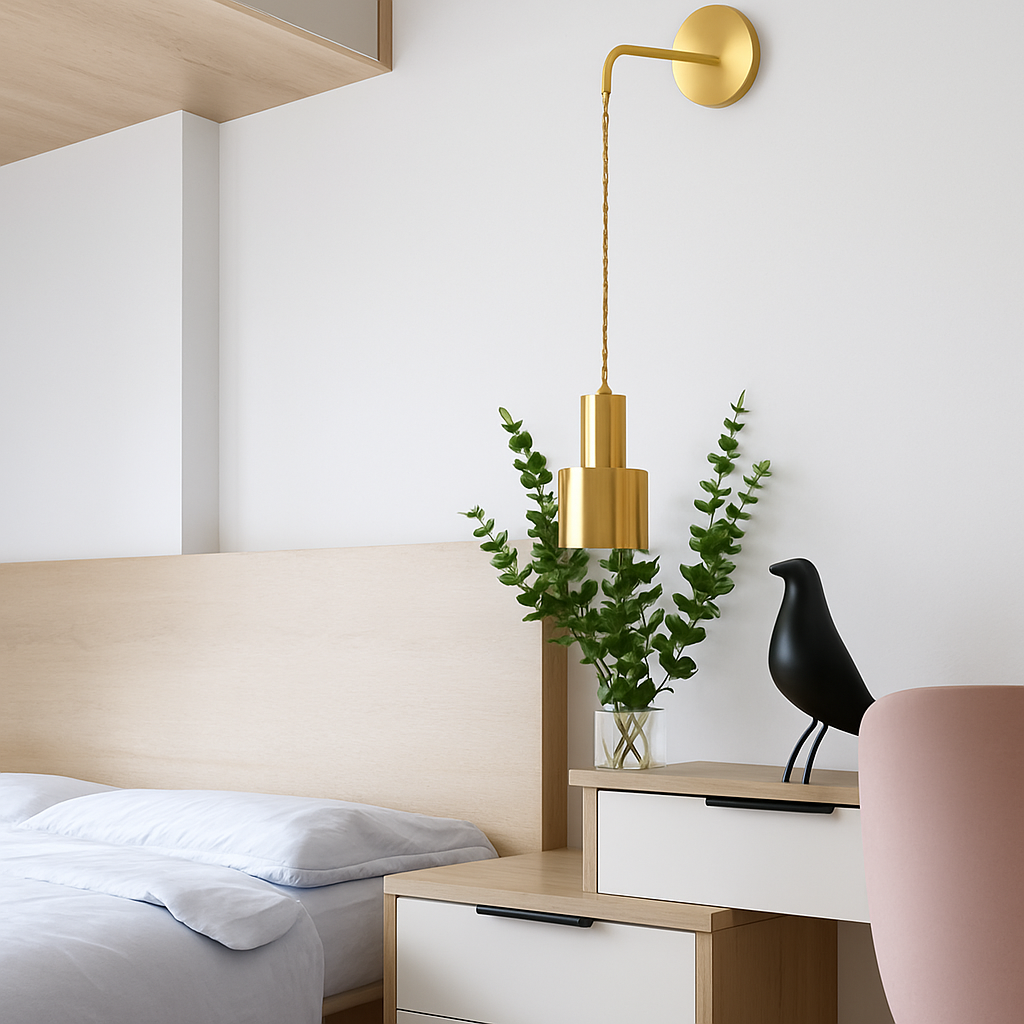 Gini Modern Gold Wall Light – Stylish Sconce for Elegant Ambient Illumination
