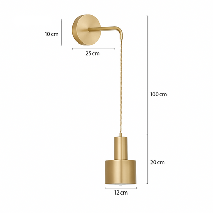 Gini Modern Gold Wall Light – Stylish Sconce for Elegant Ambient Illumination