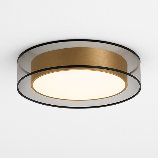 Gleam Loft Modern Ceiling Light – Elegant Gold Flush Mount Design for Stylish Interiors