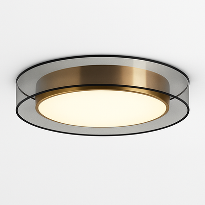 Gleam Loft Modern Ceiling Light – Elegant Gold Flush Mount Design for Stylish Interiors