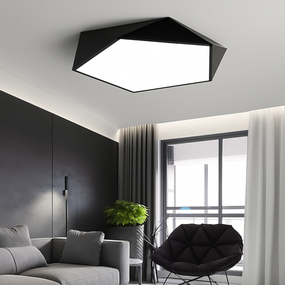 Glo Modern LED Ceiling Light – Geometric Design with Adjustable Brightness