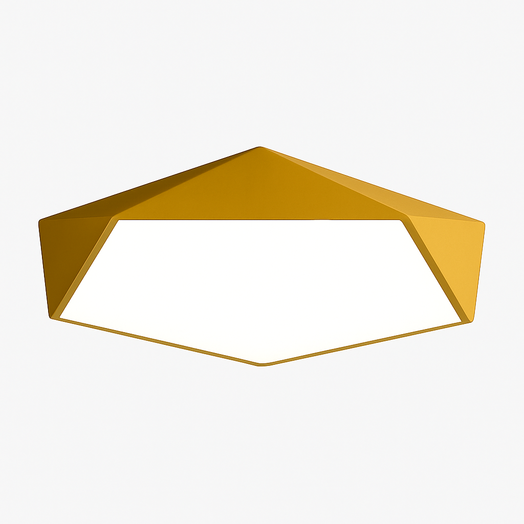 Glo Modern LED Ceiling Light – Geometric Design with Adjustable Brightness