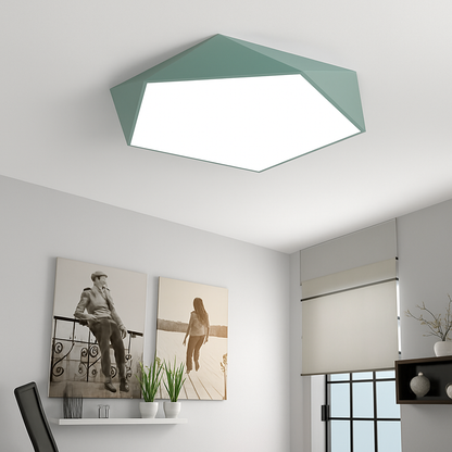 Glo Modern LED Ceiling Light – Geometric Design with Adjustable Brightness