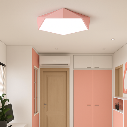 Glo Modern LED Ceiling Light – Geometric Design with Adjustable Brightness