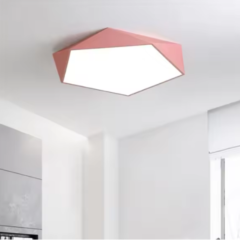 Glo Modern LED Ceiling Light – Geometric Design with Adjustable Brightness