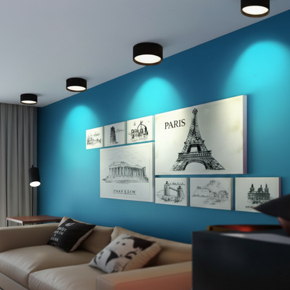 Elyra Ultra-Thin Modern LED Ceiling Light for Versatile Interiors