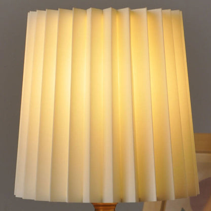 Walnut Glow Wood Table Lamp with USB LED Bedside Light