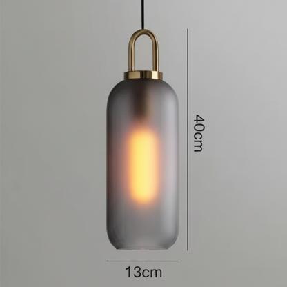 Havon Nordic Glass Pendant Light – Smoked Finish for Stylish Kitchen Lighting