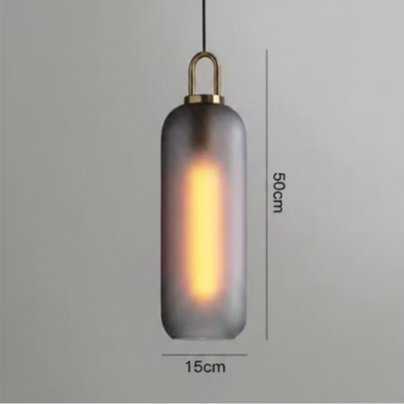 Havon Nordic Glass Pendant Light – Smoked Finish for Stylish Kitchen Lighting
