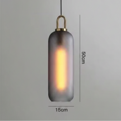 Havon Nordic Glass Pendant Light – Smoked Finish for Stylish Kitchen Lighting
