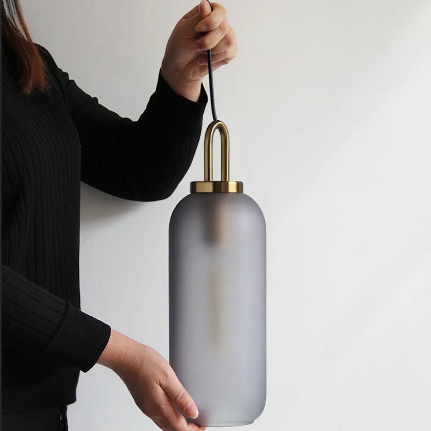 Havon Nordic Glass Pendant Light – Smoked Finish for Stylish Kitchen Lighting