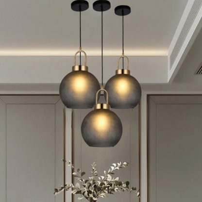 Havon Nordic Glass Pendant Light – Smoked Finish for Stylish Kitchen Lighting