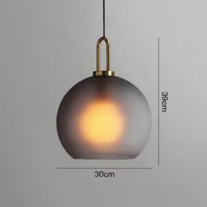 Havon Nordic Glass Pendant Light – Smoked Finish for Stylish Kitchen Lighting